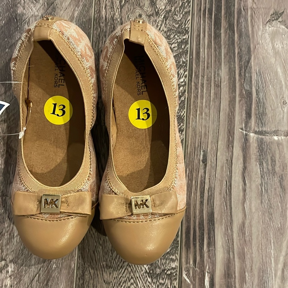 Brand new ,size 13 kids michael kors ballet flats